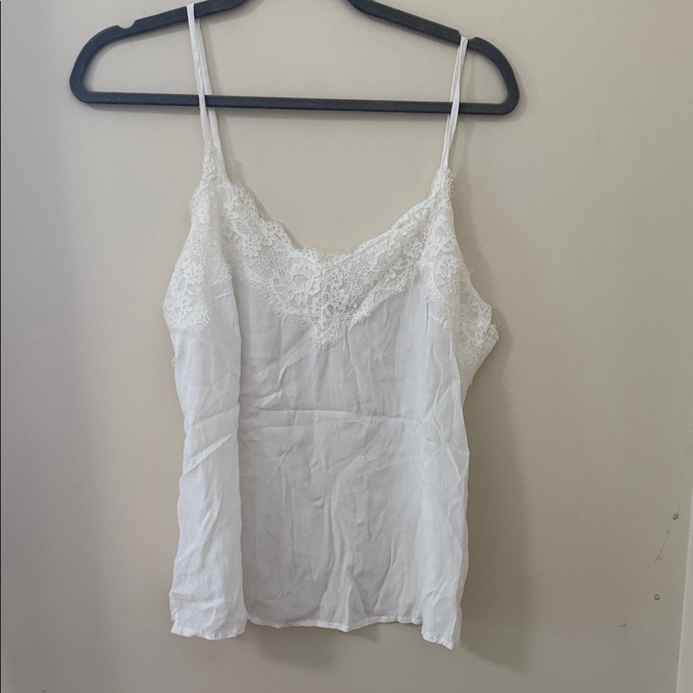 Abercrombie & Fitch White Lace Camisole